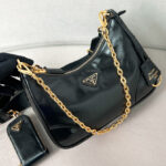 Prada Re-Edition 2005 Leather Bag 1BH204 Black